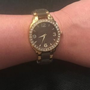 NEW Bernoulli Swarovski Crystal Brown Ladies Watch